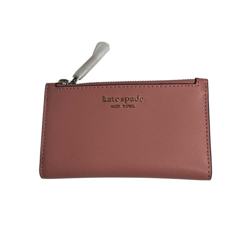 Kate Spade  Spencer Small Slim Bifold Card Wallet Serene Pink